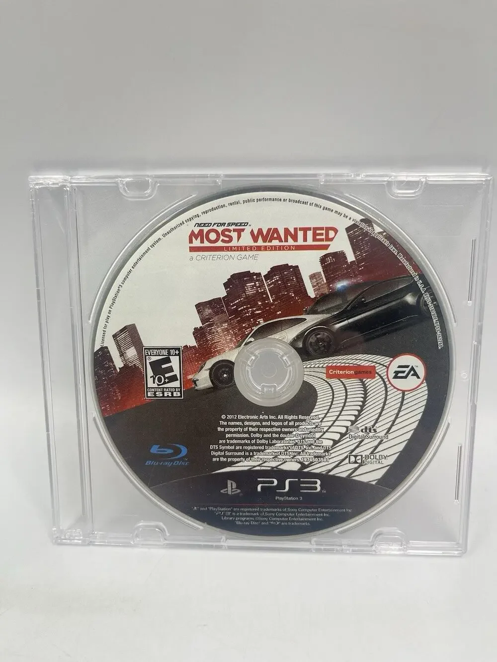 Need For Speed Most Wanted Limited Ed. Sony Playstation 3 PS3 Game Disc Only